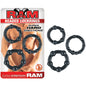 Ram Beaded Cockrings (Black) by Nasstoys