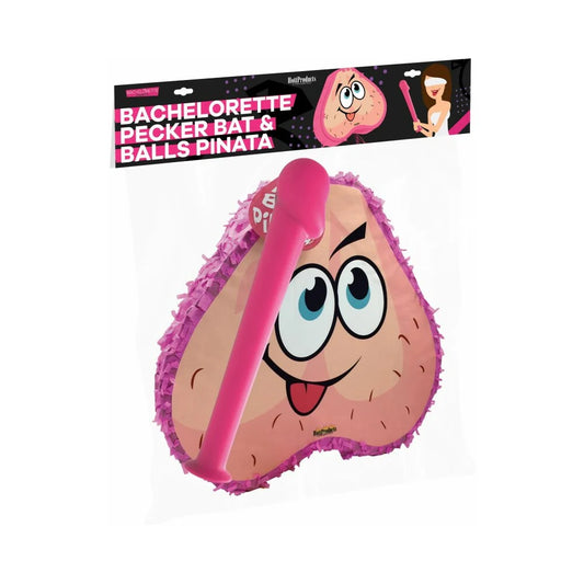 Pink Pecker Bat & Ball Pinata Combo Pack by Hott Products Unlimited