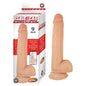 Realcocks Sliders 9in Moveable Skin Bendable Harness Compatible Suction Cup Base Flesh by Nasstoys
