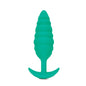 b-Vibe Twist Rechargeable Vibrating Silicone Textured Anal Plug Green by COTR Inc.