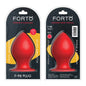 Forto F-98 Cone Silicone Anal Plug Large Red by Vvole
