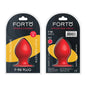 Forto F-98 Cone Silicone Anal Plug Small Red by Vvole