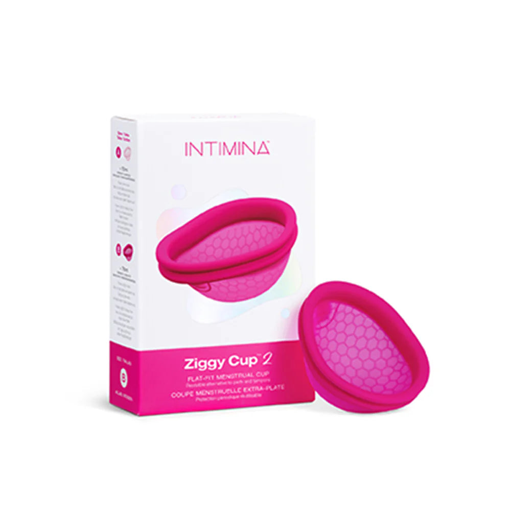 INTIMINA Ziggy Cup 2 Flat-Fit Menstrual Cup Size B by Lelo