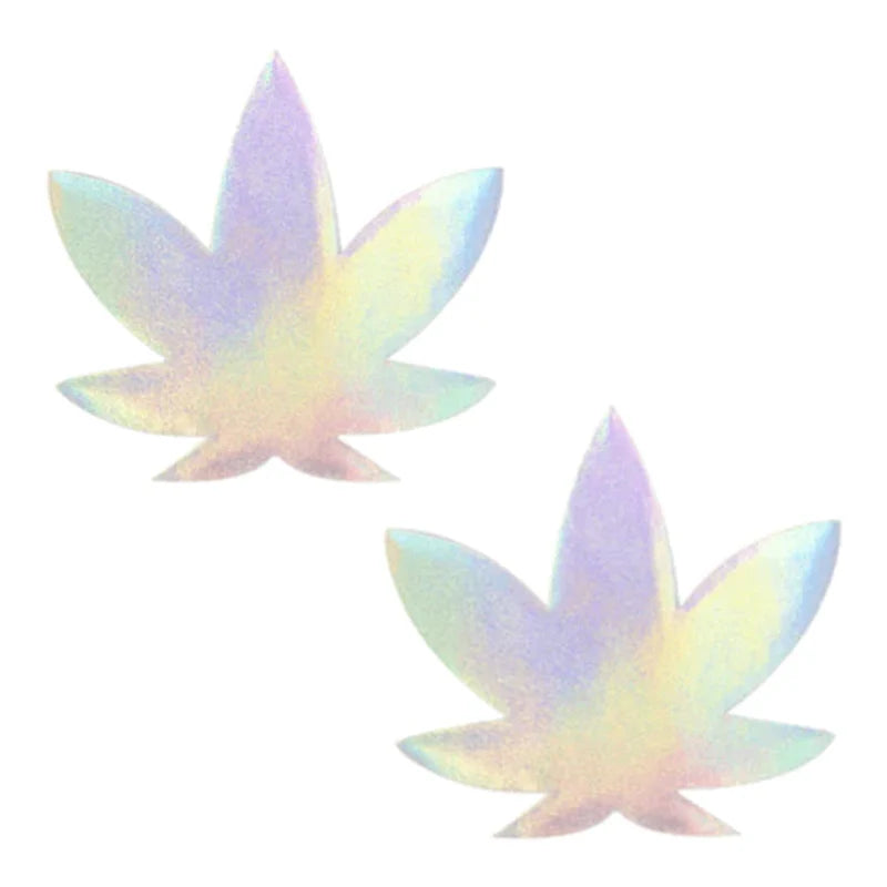 Neva Nude Pasty Weed Leaf Holographic by Neva Nude LLC
