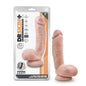 Dr. Skin Plus Thick 8 in. Triple Density Posable Dildo with Balls Beige by Blush