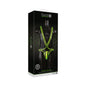 Ouch! Glow in the Dark Bonded Leather Full-Body Harness Neon Green L/XL by Shots America LLC