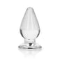 RealRock Crystal Clear 3.5 in. Anal Plug Clear by Shots America LLC