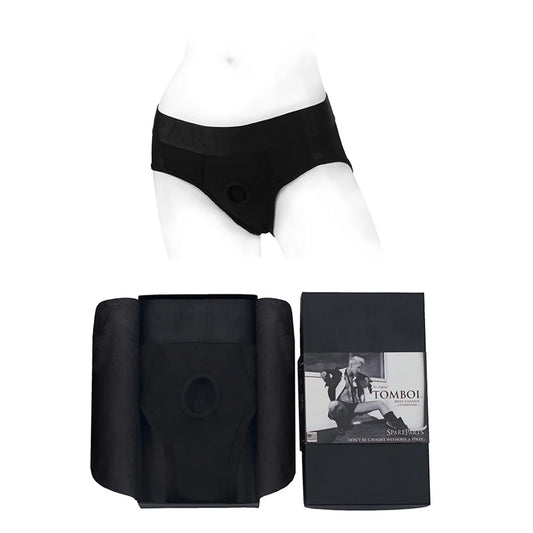 SpareParts Tomboi Rayon Briefs Harness Black Size 3XL by SpareParts Hardware