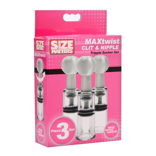 Size Matters Twisted Triplets Nipple and Clit Suckers by XR LLC