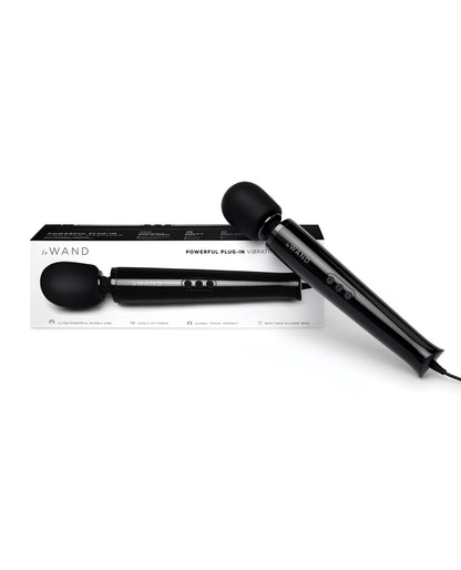 Le Wand Powerful Plug-In Vibrating Massager - Black by Cotr inc