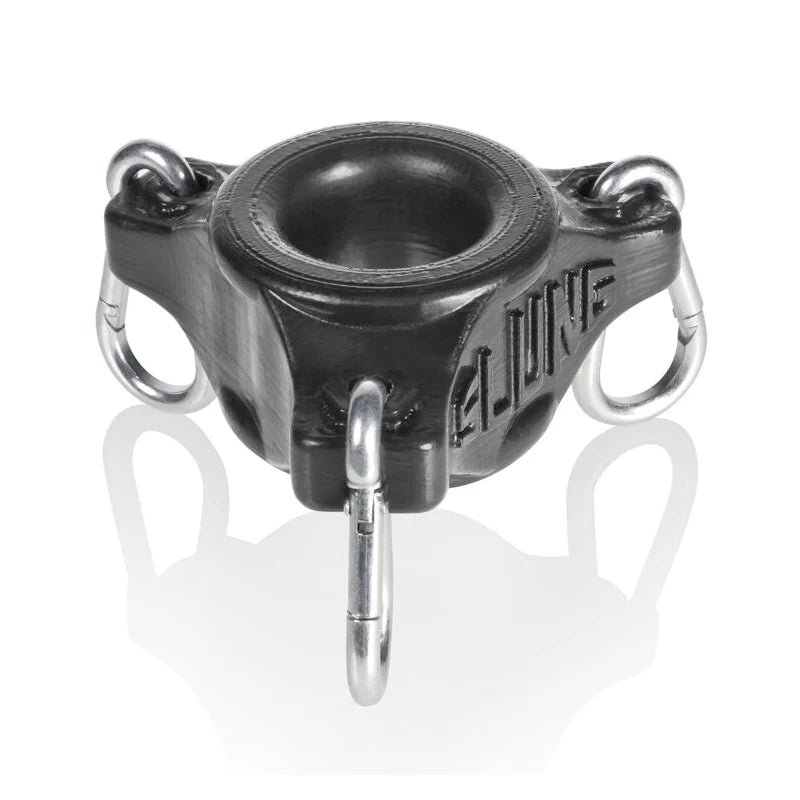 OxBalls Slung, Ballstretcher With 3 Carabiners, Black by Blue Ox Designs, Oxballs