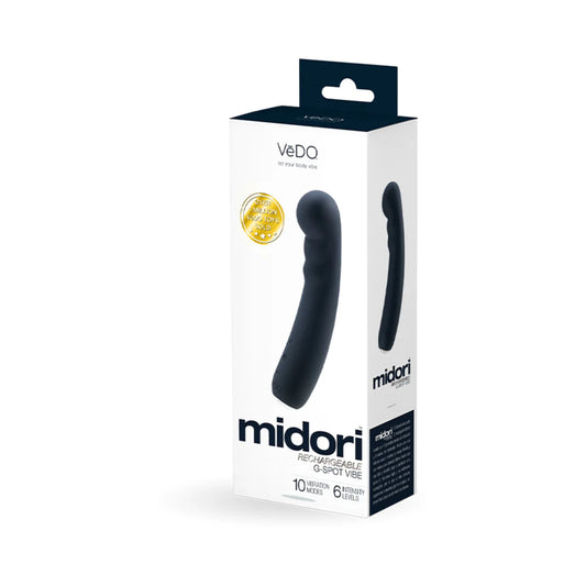 VeDO Midori Rechargeable G-Spot Vibe Just Black by Savvy Co.