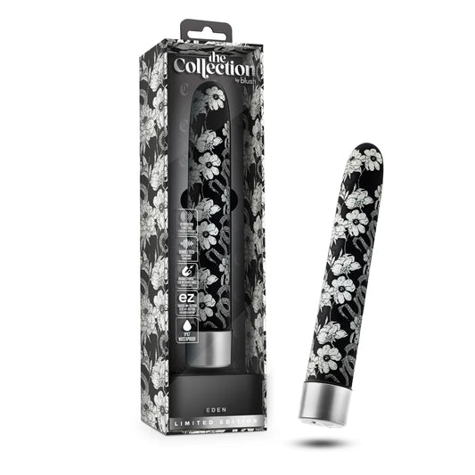 The Collection Eden Limited Edition Rechargeable 7 in. Vibrator Black by Blush