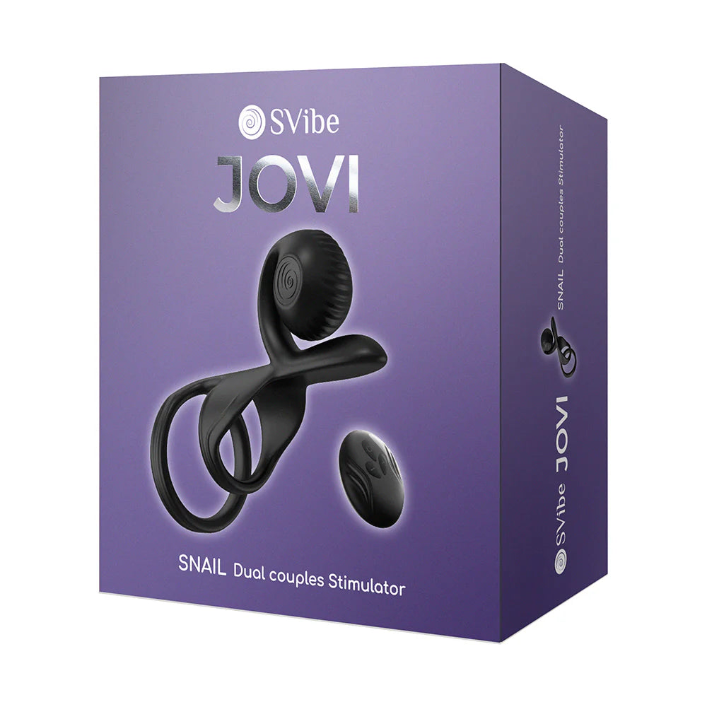 Snail Vibe SVibe Jovi Couples Ring Black by Amoreo Europe SL