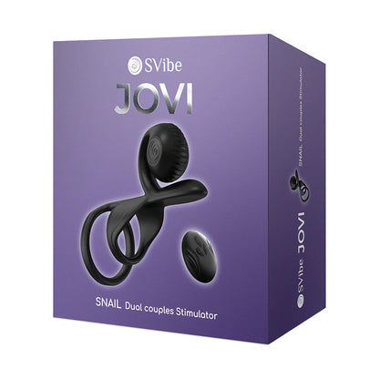 Snail Vibe SVibe Jovi Couples Ring Black by Amoreo Europe SL