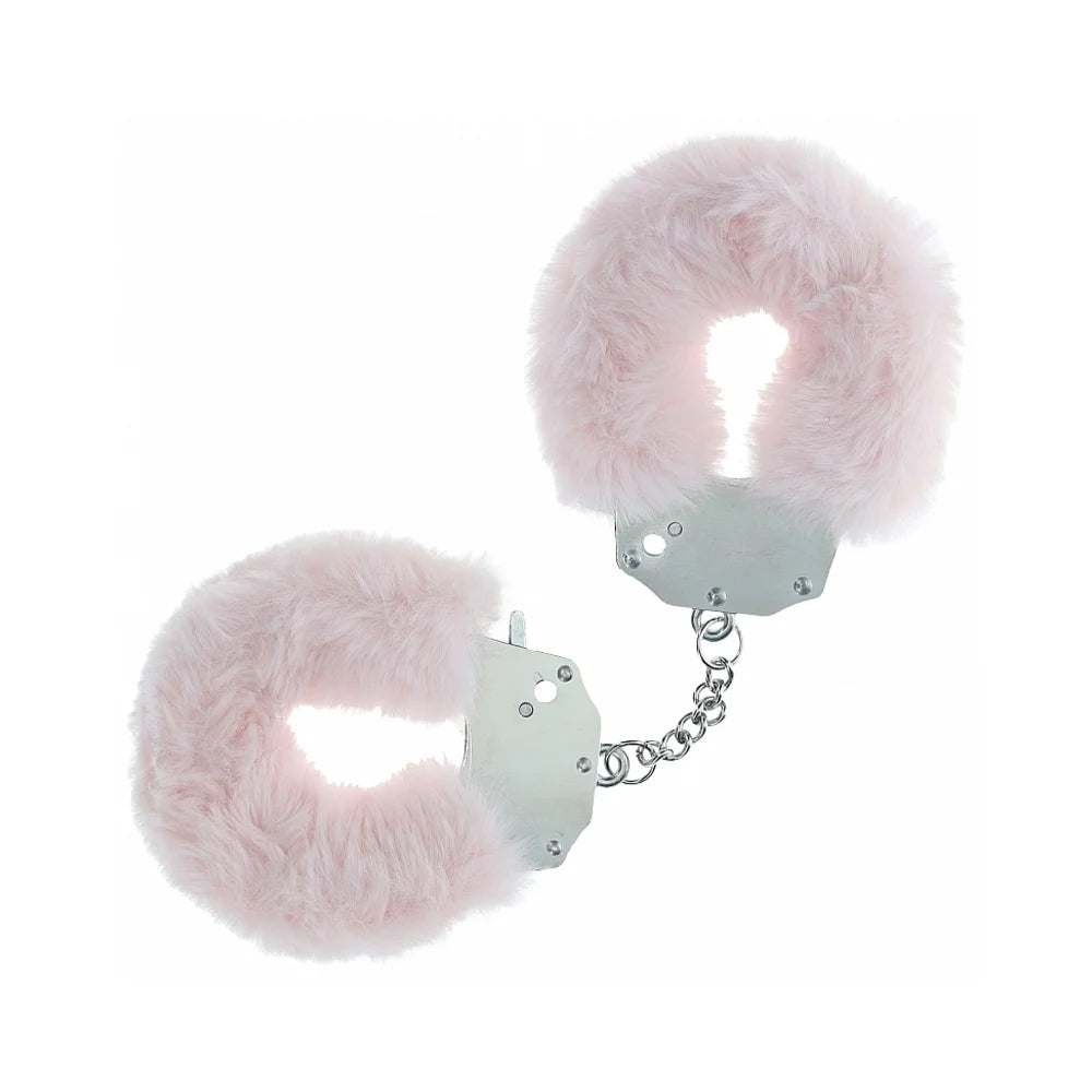 Ouch! Heavy-Duty Fluffy Handcuffs Powder Pink by Shots America LLC