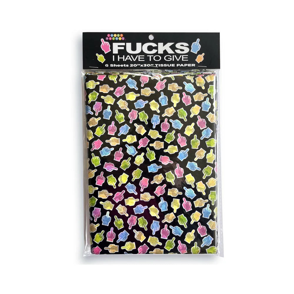 Fucks I Have to Give Tissue Paper by Little Genie Productions