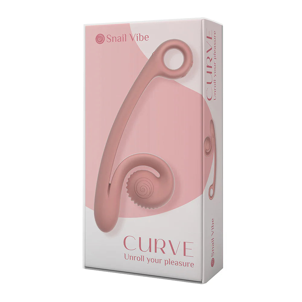 Snail Vibe SVibe Curve Rechargeable Silicone Personal Massager for Targeted Stimulation by Amoreo Europe SL