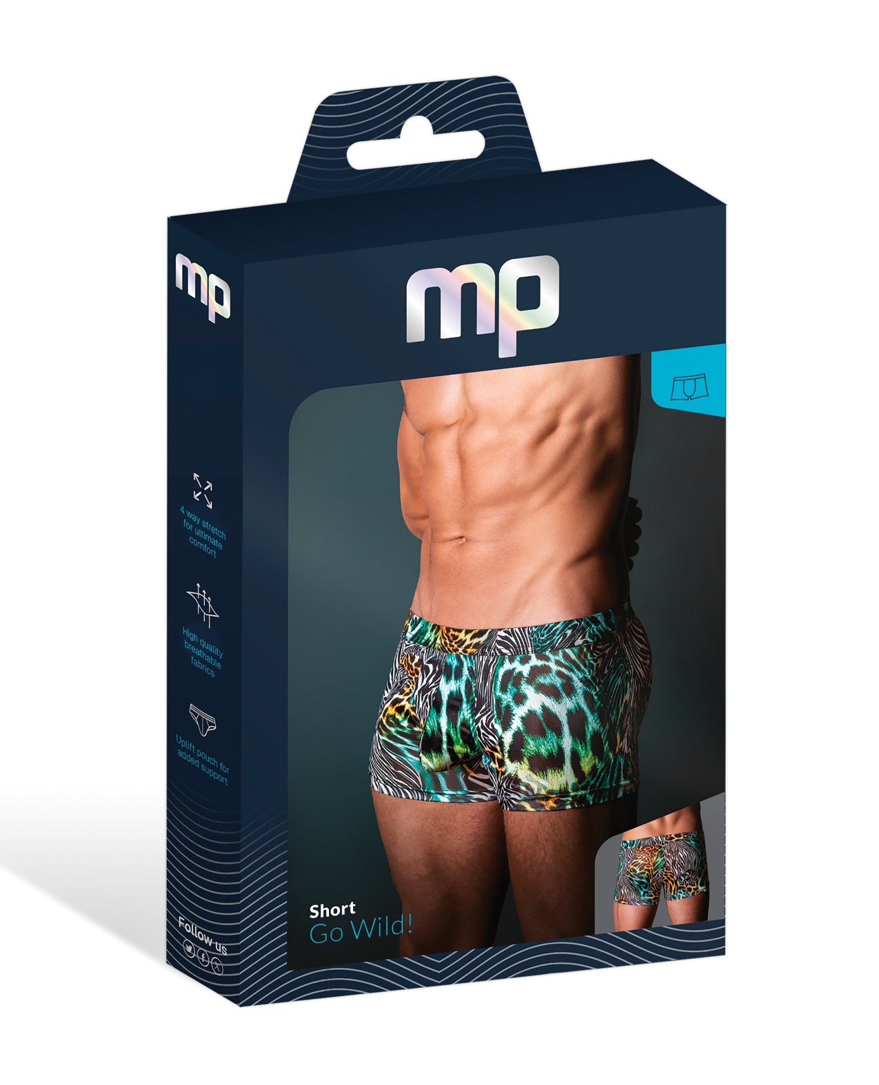 Go Wild Uplift Mini Short - Animal Multi SM by Comme ci comme ca