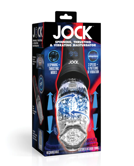 Curve Novelties Jock Spinning & Thrusting Masturbator by Curve toys c/o xr