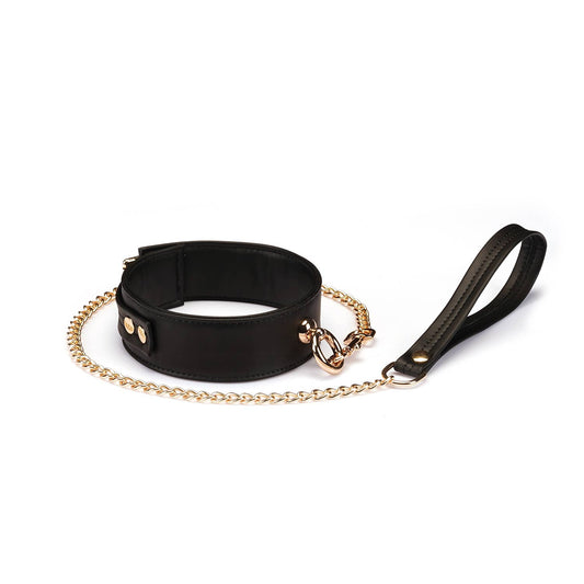 Liebe Seele- Black Organosilicon Collar with Leash