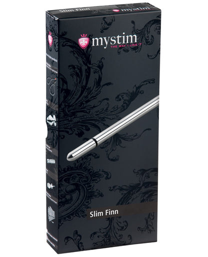 Mystim Slim Finn eStim Urethral Sound - Silver