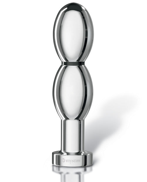 Mystim O(h!)-thello e-Stim Oval Aluminum Dildo by Eldorado Trading Company