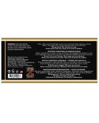 Kama Sutra Honey Dust - 6 oz Vanilla Creme by Eldorado Trading Company
