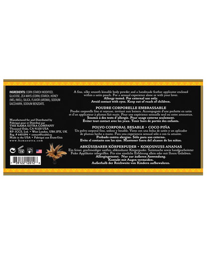 Kama Sutra Honey Dust - 6 oz Coconut Pineapple by Eldorado Trading Company