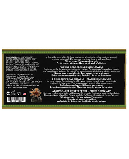 Kama Sutra Honey Dust - 6 oz Sweet Honeysuckle by Eldorado Trading Company
