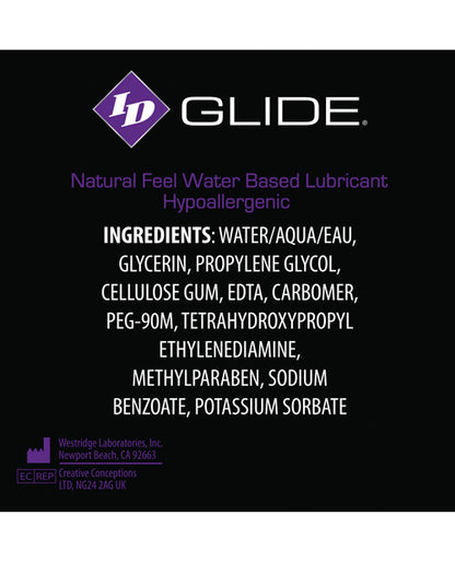 ID Glide Water Based Lubricant - 12 ml Tube by Eldorado Trading Company