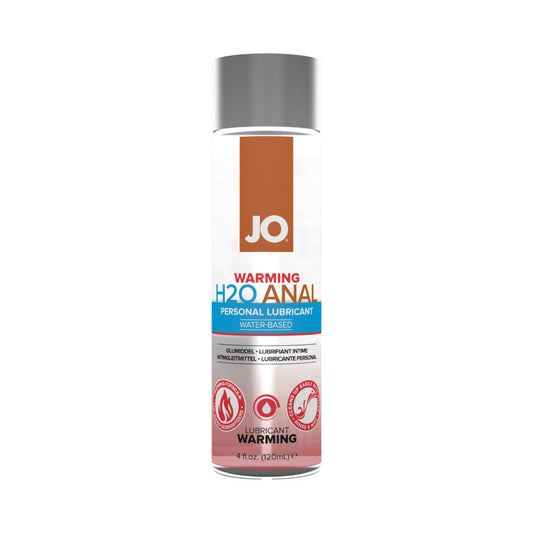 JO H2O Anal Warming Water-Based Lubricant 4 oz. by System Jo