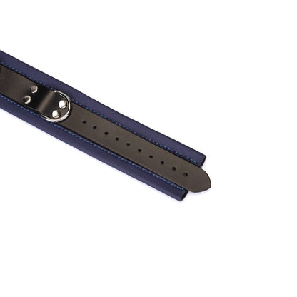 Liebe Seele- Dominion: Blue Leather Collar with Chain Leash