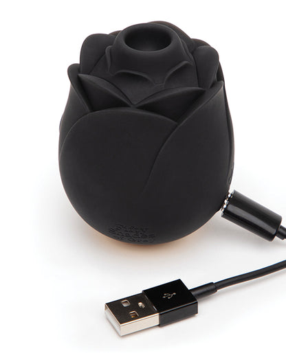 Fifty Shades of Grey Hearts &amp; Flowers Rose Vibrator - Black