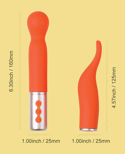 The Naughty Collection Interchangeable Heads Vibrator - Coral Bundle by Eldorado Trading Company