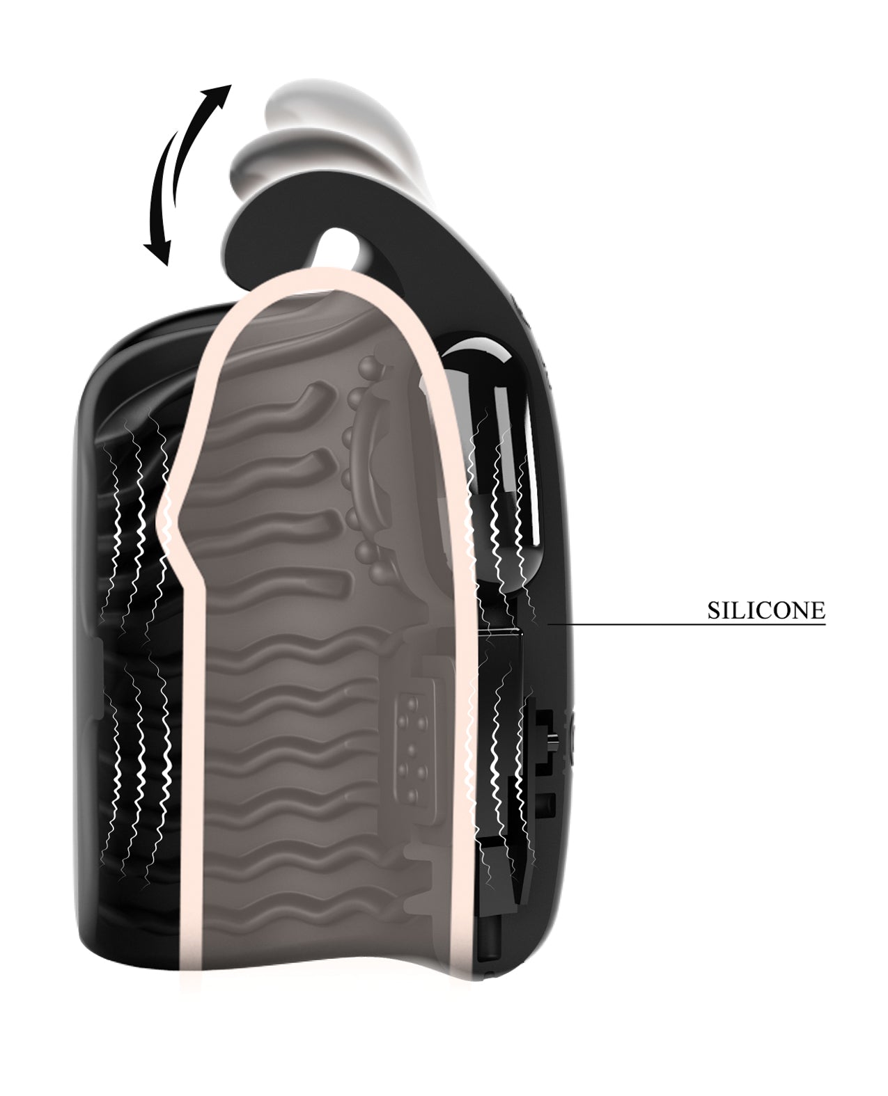 Pretty Love Vibrating Glans Trainer - Black by Eldorado Trading Company