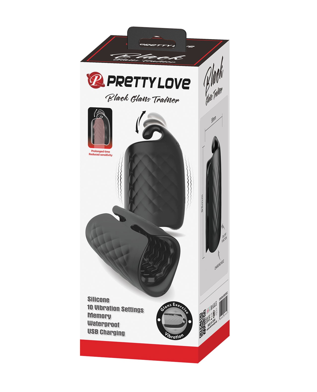 Pretty Love Vibrating Glans Trainer - Black by Eldorado Trading Company