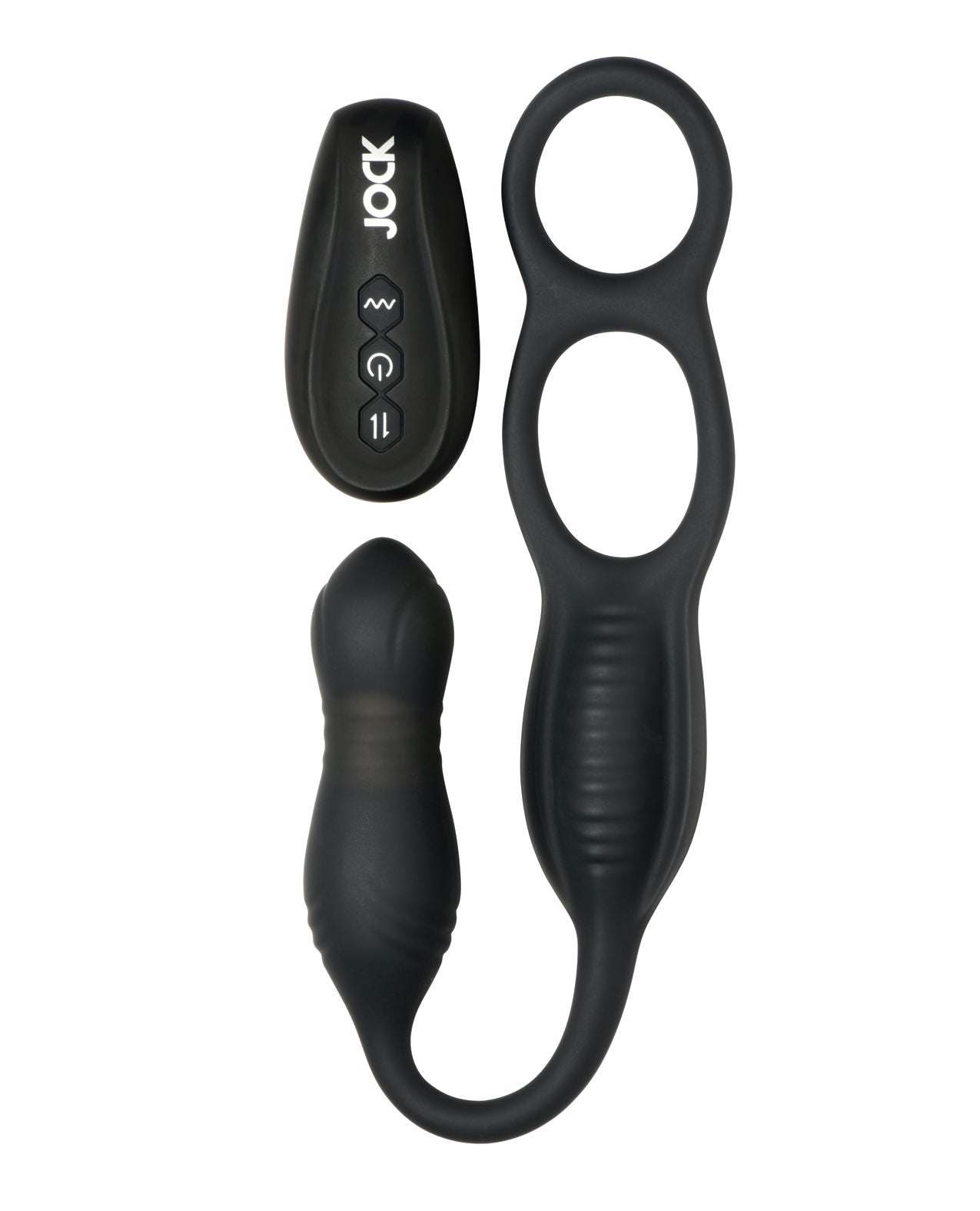 Hyper Thrusting and Vibrating Anal Plug w/C-Ring by Curve toys c/o xr