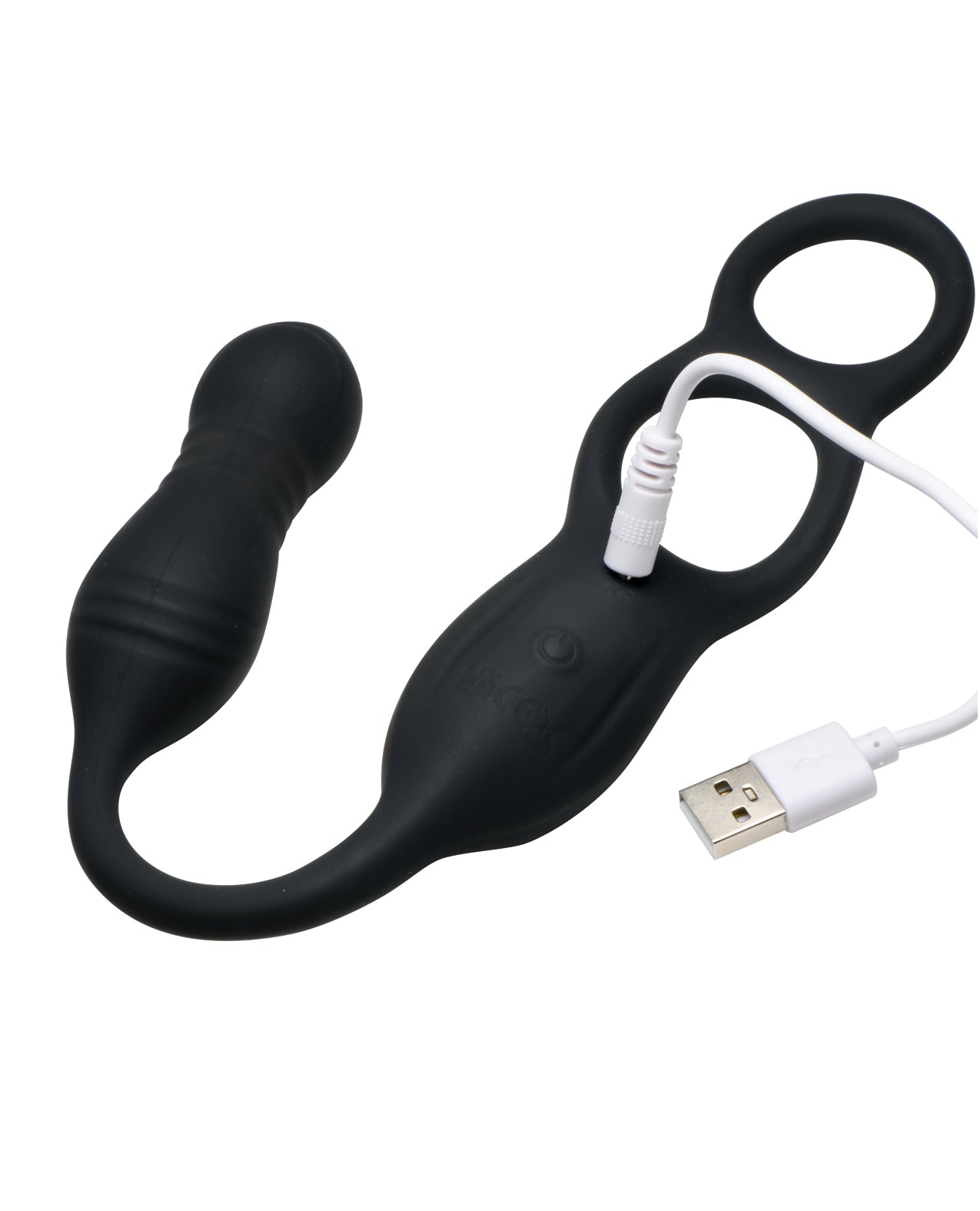 Hyper Thrusting and Vibrating Anal Plug w/C-Ring by Curve toys c/o xr