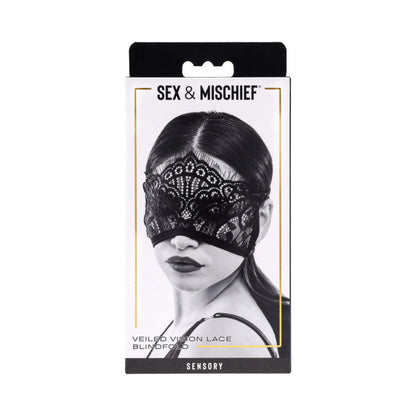 Sex & Mischief Veiled Vision Lace Blindfold by Sportsheets international