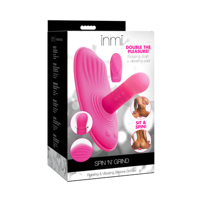 Inmi Spin N' Grind Rotating & Vibrating Silicone Grinder - Pink by Xr llc