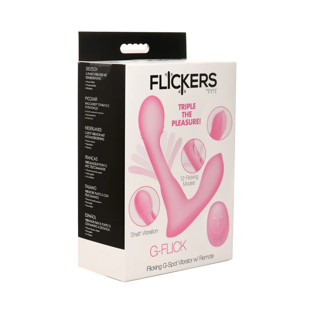 Inmi G-Flick Flicking G-Spot Vibrator w/Remote - Pink by Xr llc