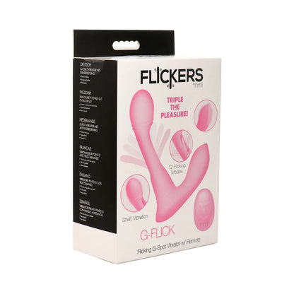 Inmi G-Flick Flicking G-Spot Vibrator w/Remote - Pink by Xr llc