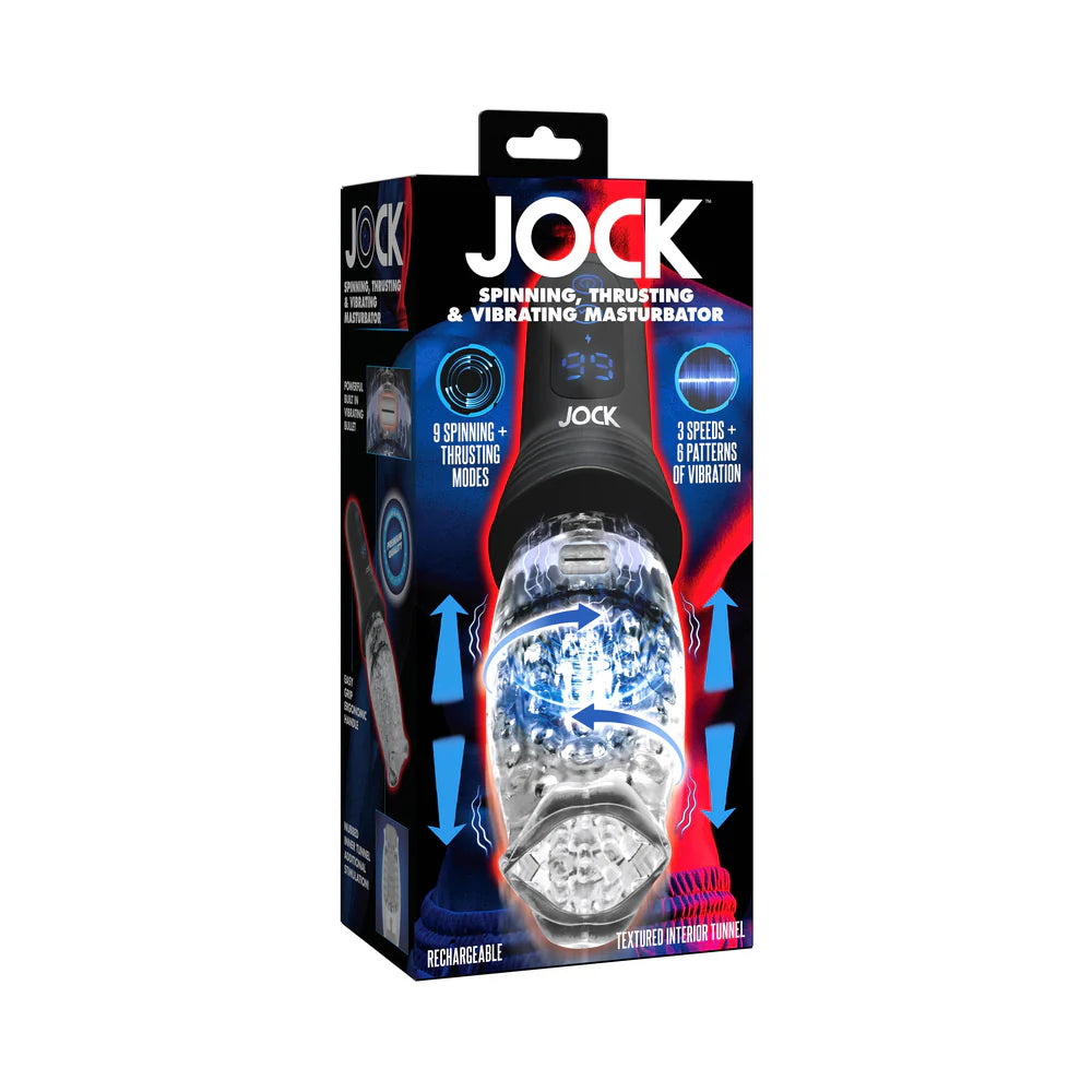 Curve Novelties Jock Spinning & Thrusting Masturbator by Curve toys c/o xr