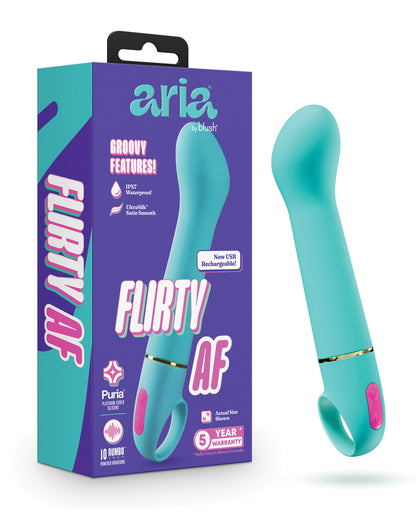 Aria - Flirty AF 2.0 - Rechargeable Vibe - Teal by Blush novelties
