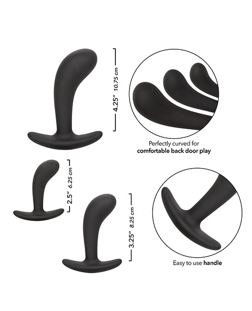 Silicone Anal Training Prostate Kit - Black by Eldorado Trading Company