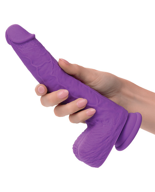 Silicone Studs Rechargeable Gyrating &amp; Thrusting Vibrator - Purple by Eldorado Trading Company