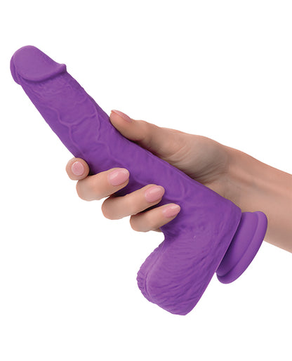 Silicone Studs Rechargeable Gyrating &amp; Thrusting Vibrator - Purple by Eldorado Trading Company