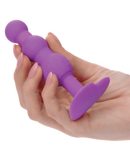 First Time Vibrating Triple Beaded Anal Probe - Purple by Eldorado Trading Company