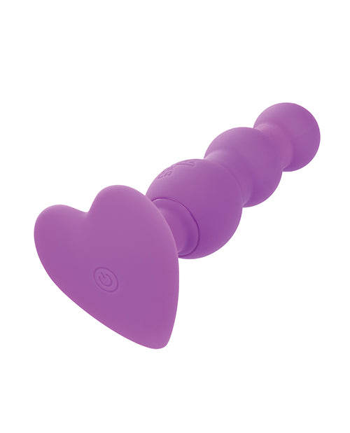 First Time Vibrating Triple Beaded Anal Probe - Purple by Eldorado Trading Company